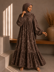 Soft bloom maxi dress