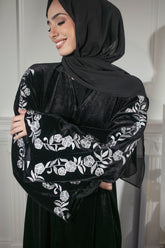 Black Velvet Abaya