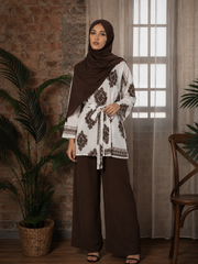 Printed linen co ord set