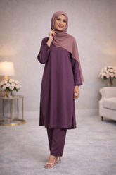 Plum kurta set