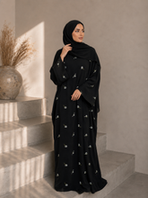Daisy butterfly abaya