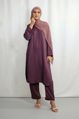 Plum kurta set