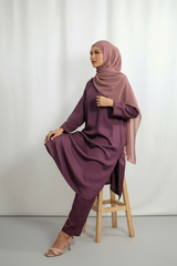Plum kurta set