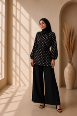 Polka Dot Chiffon Co-Ord Set