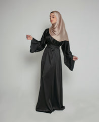 Armani Silk Sofi Abaya in Black