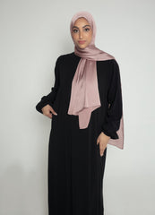Sultana Plain Abaya in Black