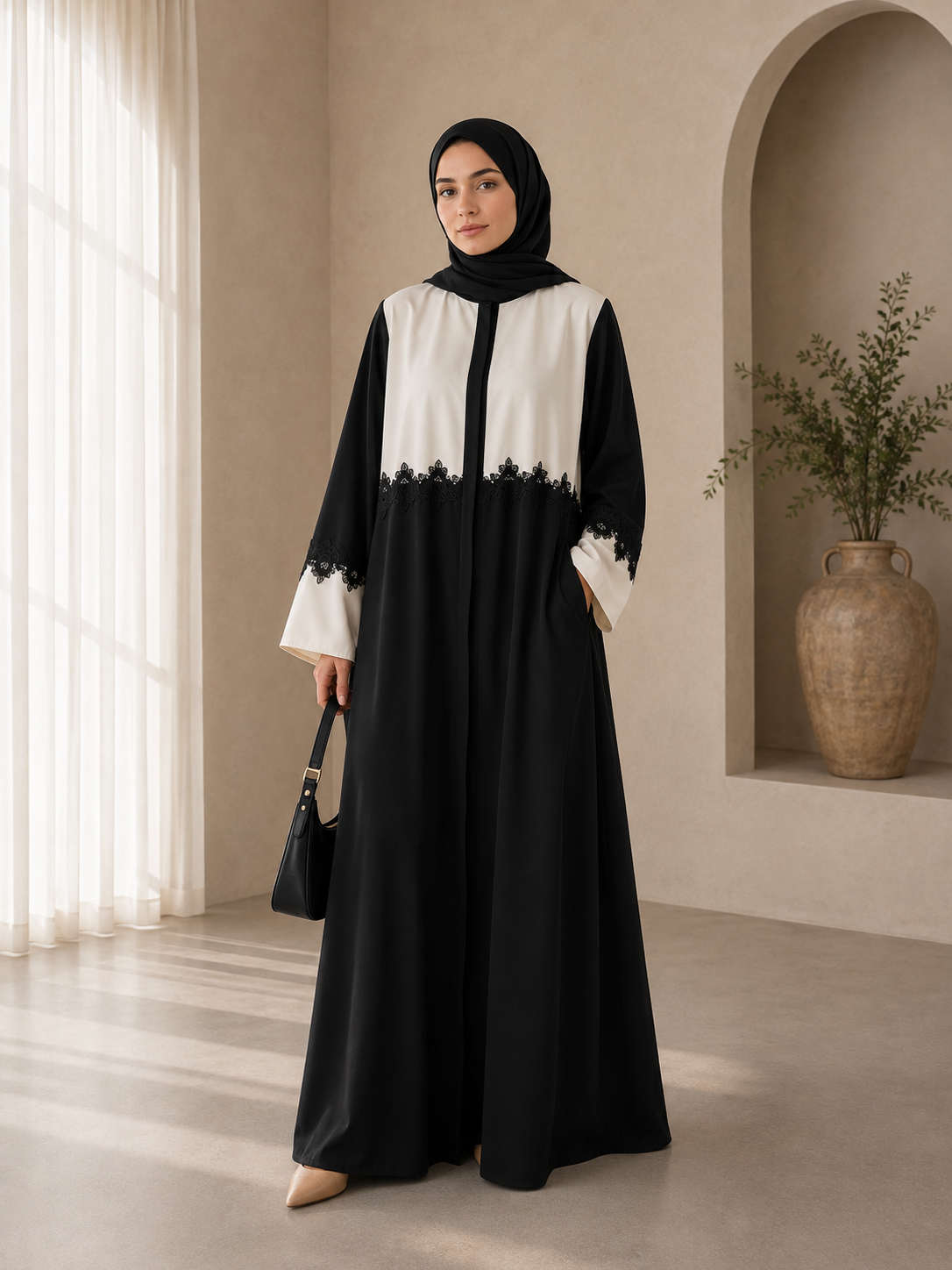 Blazer Lace Abaya