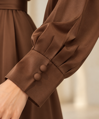 Silk shirt dress
