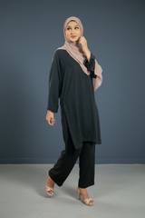 Black kurta set