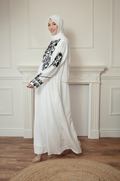 Rani Luxury 3-Piece Abaya Set – With Slip & Hijab