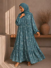 Soft bloom maxi dress