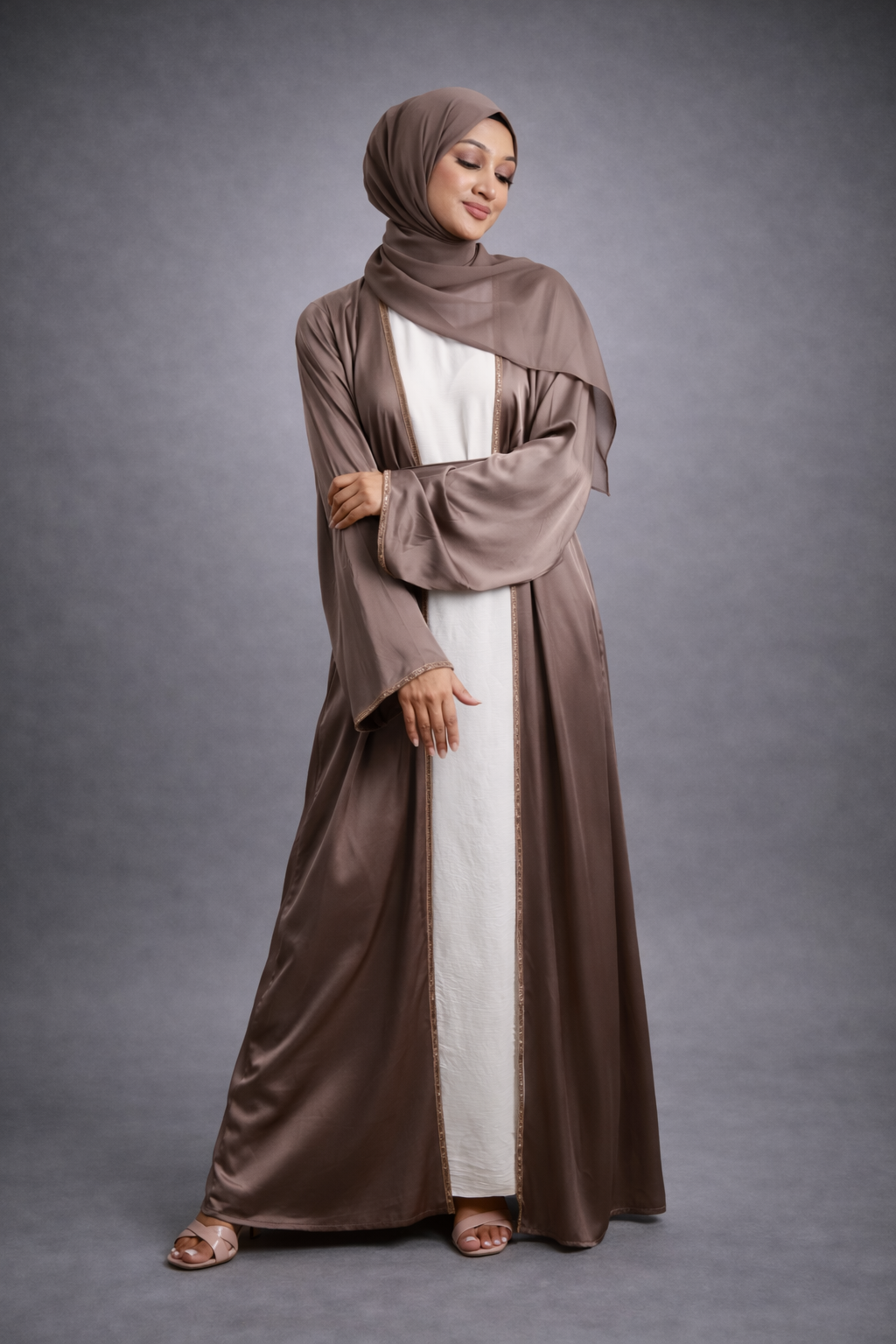 Satin silk abaya adults