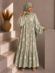 Soft bloom maxi dress