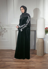 Black Velvet Abaya