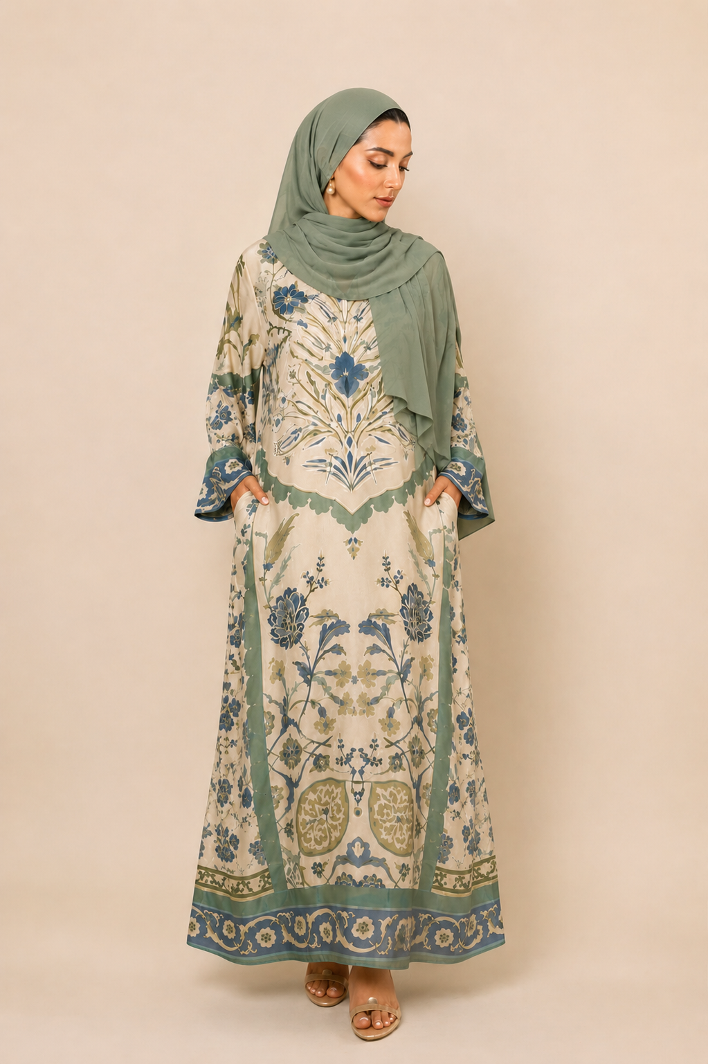 Floral Summer Lawn Kaftan