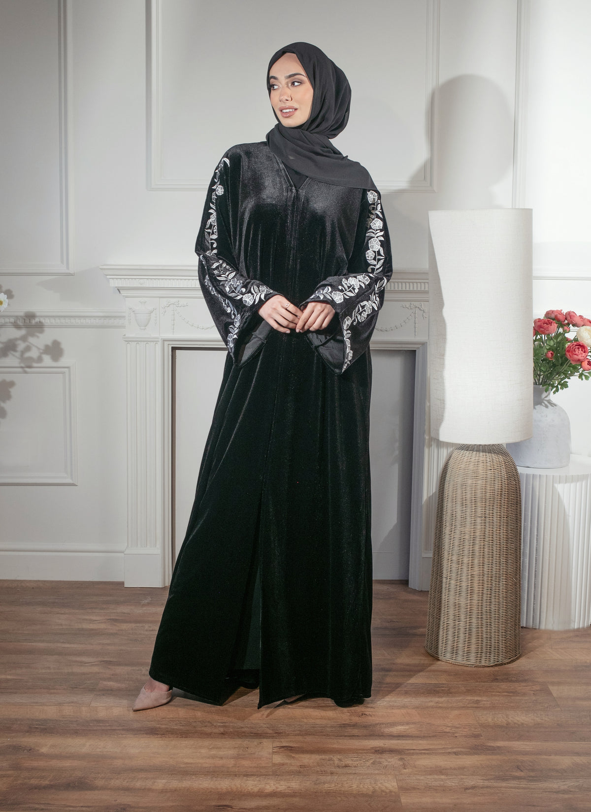 Black Velvet Abaya