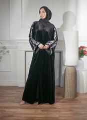 Black Velvet Abaya
