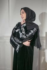 Black Velvet Abaya