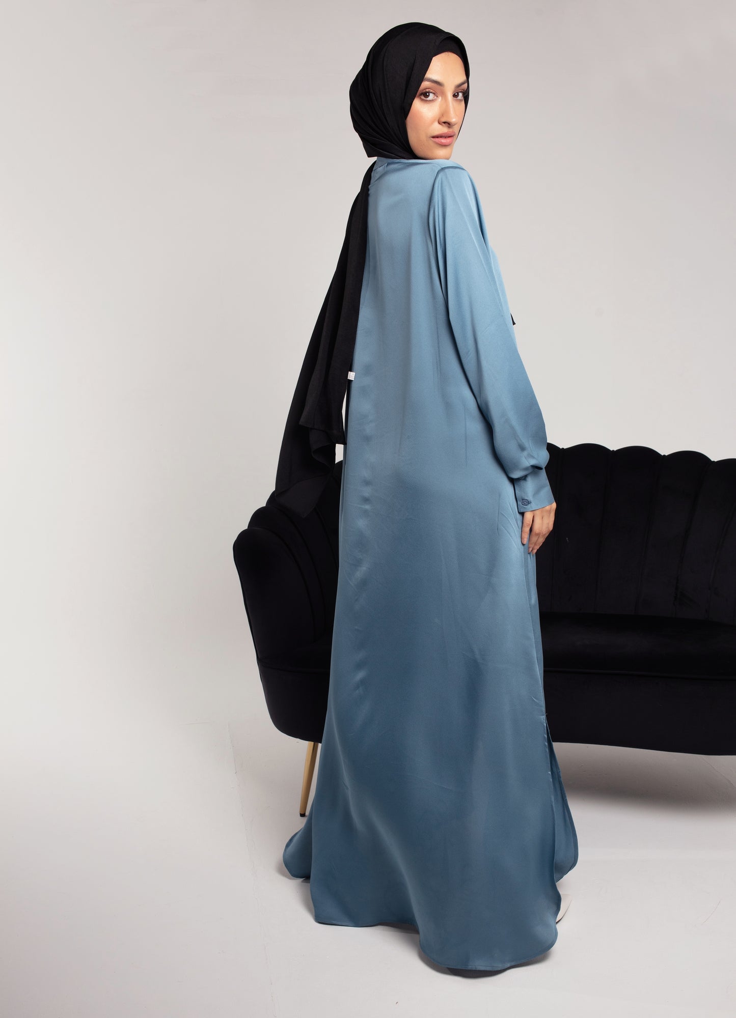 Silk Shirt Abaya