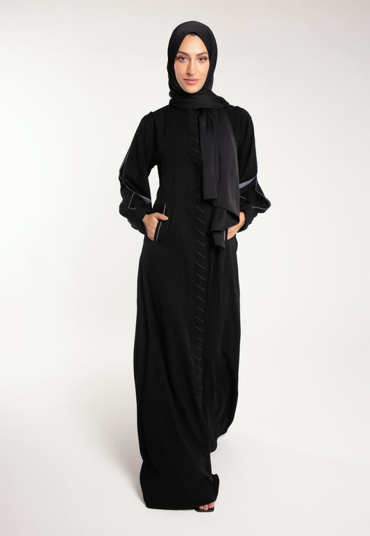 Peach Wool Abaya