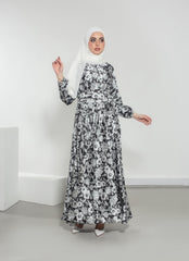 Ebony Petal Abaya