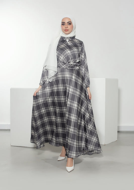 Charcoal Chequered