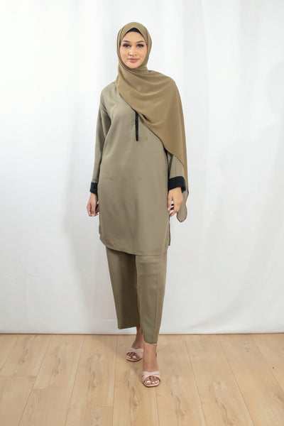 Khaki Kurta set