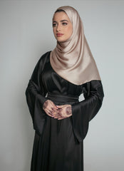 Armani Silk Sofi Abaya in Black