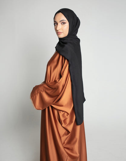 The Tina Open Butterfly Abaya in Terracotta