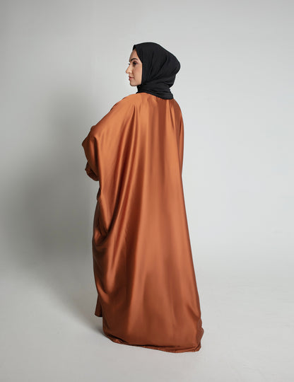 The Tina Open Butterfly Abaya in Terracotta