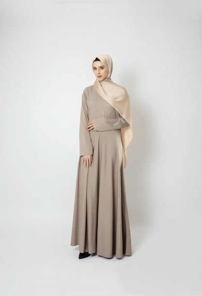 Aliya Maxi Dress in Beige