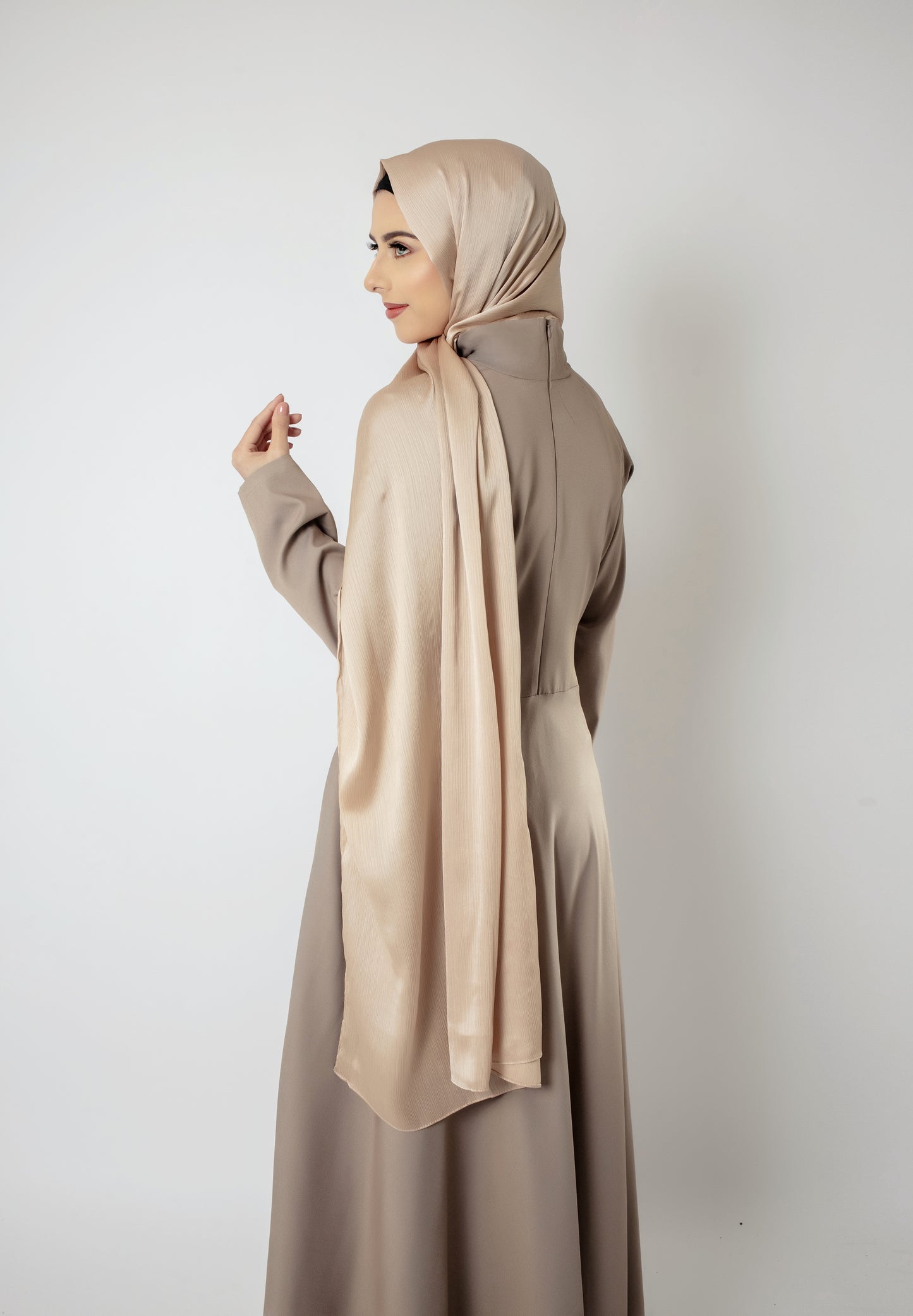 Aliya Maxi Dress in Beige