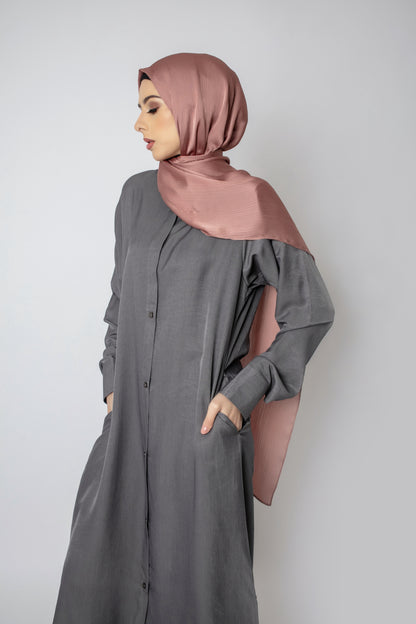 Hania Shirt Dress in Grey