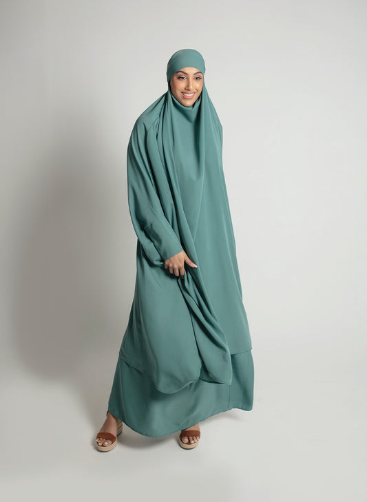 2 Piece Jilbab in Sage Green