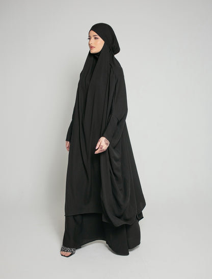 2 Piece Jilbab in Black