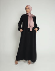 Sultana Plain Abaya in Black