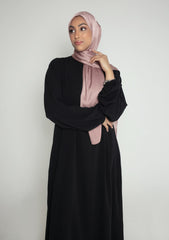 Sultana Plain Abaya in Black