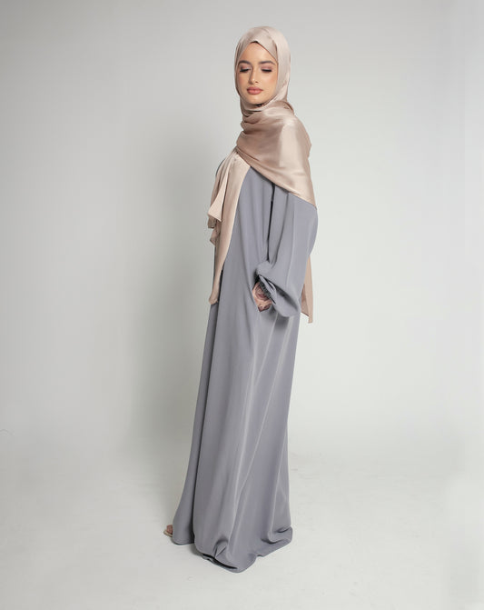 Sultana Plain Abaya in Greys